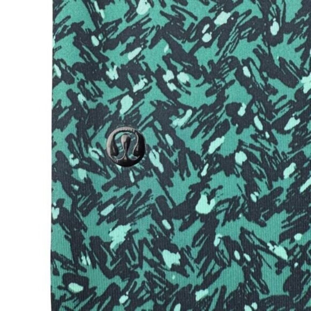 Lululemon Jet Crop Slim In Mountain Peaks Black Forage Teal Size 2 - Picture 8 of 8